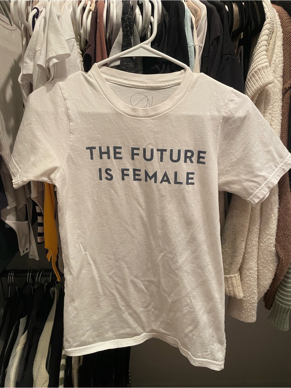 Otherwild White Graphic Tee with Blue-Gray Lettering
